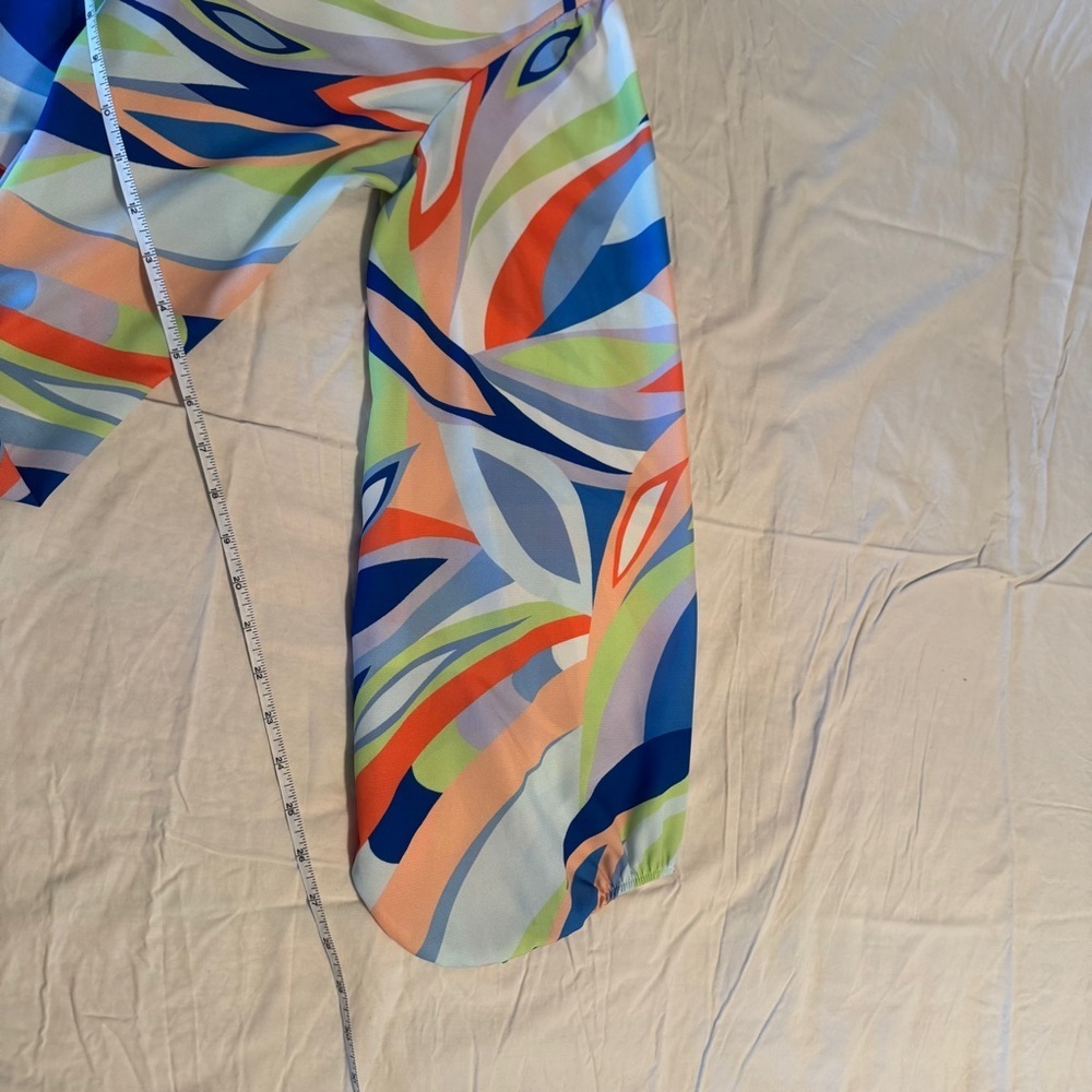 Carole Christian brightly colored V-neck blouse. Blousey sleeve Loose fit size S - Picture 7 of 14